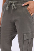 High Rise Twill Cargo Jogger thumbnail 8