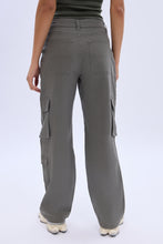 Super High Rise Twill Baggy Cargo Pants thumbnail 8