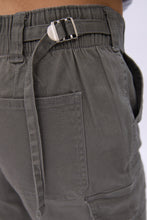 High Rise Straight Leg Cargo Twill Pants thumbnail 6