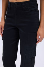 Super High Rise Wide Leg Cargo Twill Pants thumbnail 4