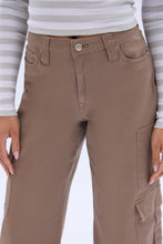 Super High Rise Wide Leg Cargo Twill Pants thumbnail 7