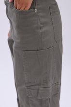 Super High Rise Wide Leg Cargo Twill Pants thumbnail 11