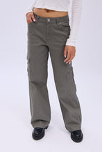 Super High Rise Wide Leg Cargo Twill Pants thumbnail 9