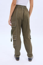 High Rise Straight Cargo Twill Jean thumbnail 9