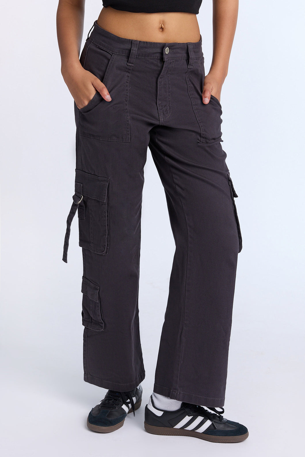 Super High Rise Twill D-Ring Cargo Pants – Bluenotes