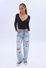 Jeans ample taille haute thumbnail 4