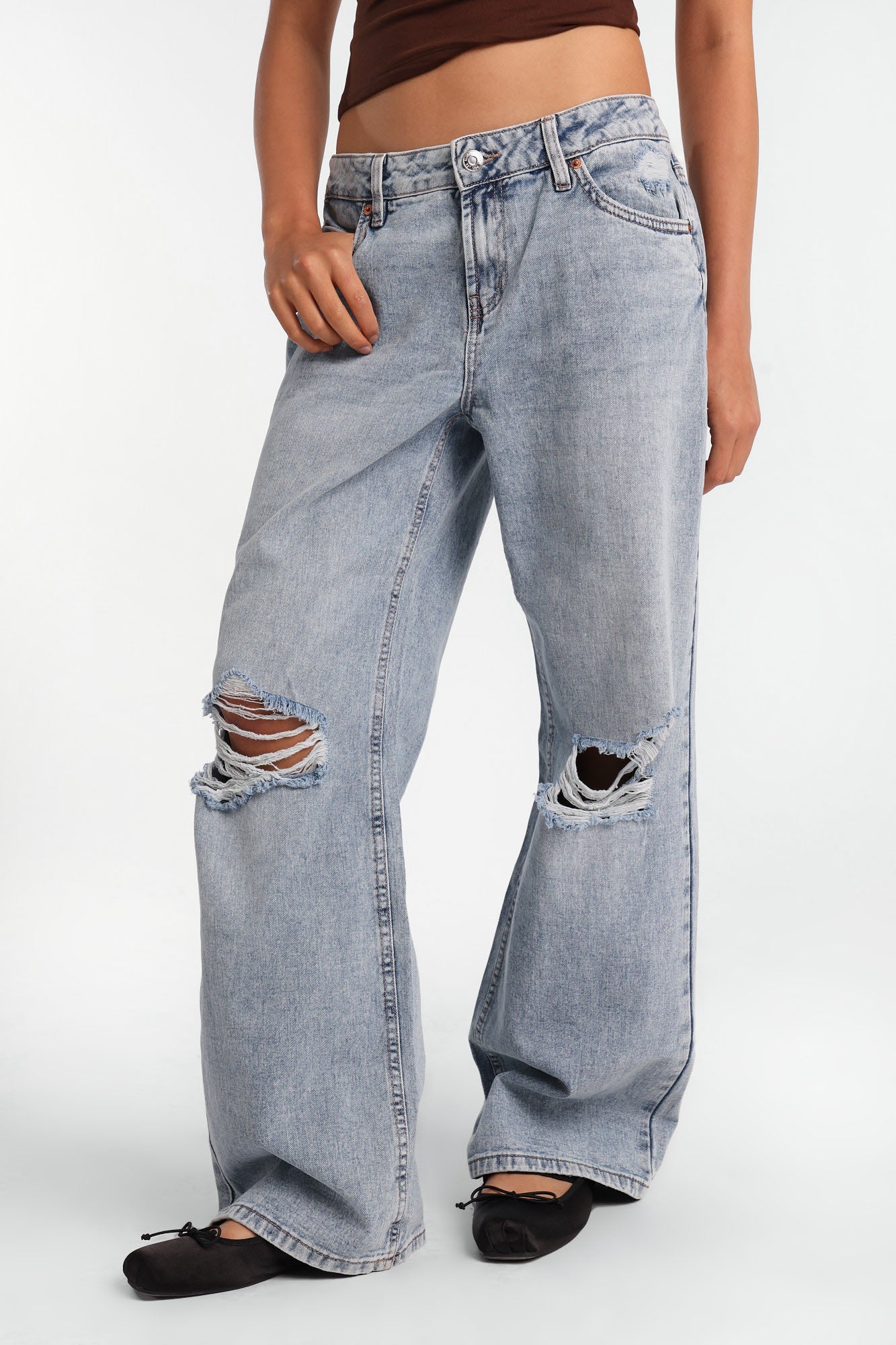 Chloe Low Rise Baggy Jeans