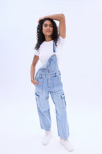 Denim Cargo Baggy Overalls thumbnail 1