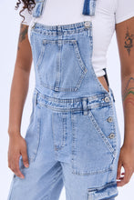 Denim Cargo Baggy Overalls thumbnail 3