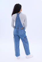 Denim Cargo Baggy Overalls thumbnail 8