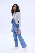 Denim Cargo Baggy Overalls thumbnail 5