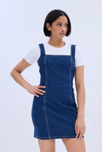 Square Neck Sleeveless Denim Mini Dress thumbnail 4