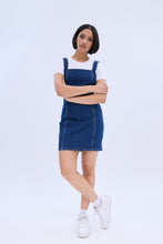 Square Neck Sleeveless Denim Mini Dress thumbnail 2