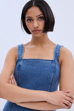 Square Neck Sleeveless Denim Mini Dress thumbnail 6