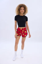 Printed Graphic Plush Pajama Shorts thumbnail 19