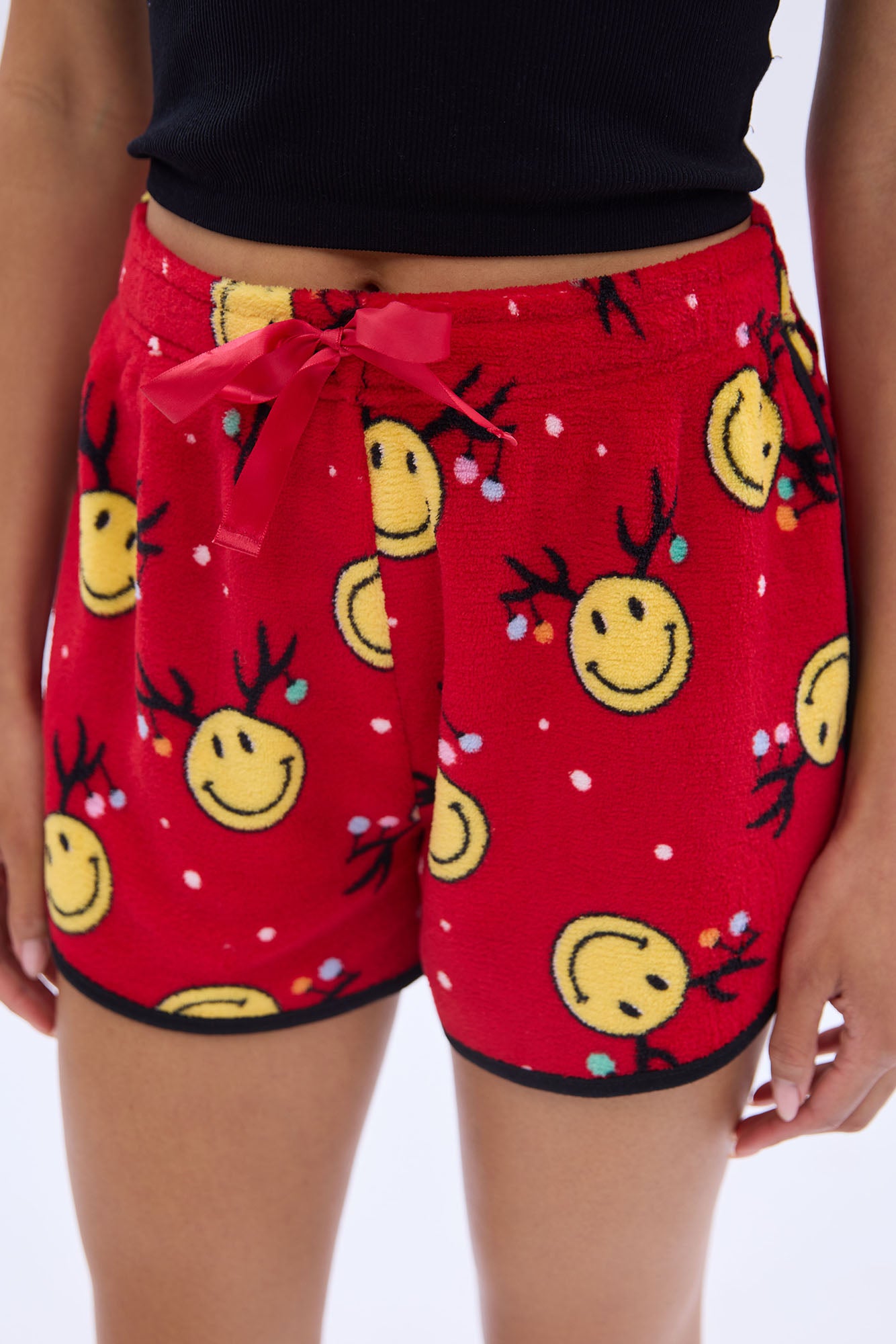Plush pajama shorts sale