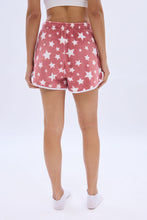 Printed Graphic Plush Pajama Shorts thumbnail 24