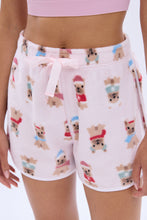 Printed Graphic Plush Pajama Shorts thumbnail 27