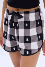 Printed Graphic Plush Pajama Shorts thumbnail 30