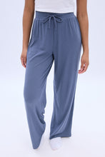 Pantalon pyjama côtelé à jambe large mi-taille thumbnail 5