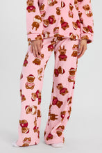 Pantalon pyjama pelucheux imprimé à cordon serrage en satin thumbnail 22