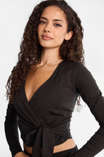 Long Sleeve Wrap Top thumbnail 3