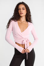 Long Sleeve Wrap Top thumbnail 1