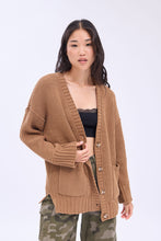 Chenille Button-Front Cardigan thumbnail 5