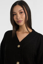 Seed Stitch Cable Knit Cardigan thumbnail 7