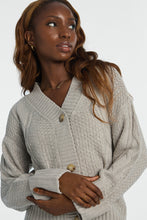 Seed Stitch Cable Knit Cardigan thumbnail 11