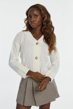 Seed Stitch Cable Knit Cardigan thumbnail 1