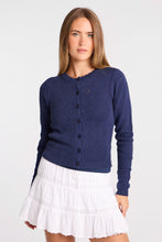 Pointelle Knit Button-Up Crew Neck Cardigan thumbnail 12