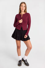 Pointelle Knit Button-Up Crew Neck Cardigan thumbnail 18