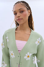 Jacquard Button-Up Cardigan thumbnail 3