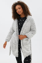 Hooded Sherpa Belted Robe thumbnail 2