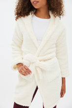 Hooded Sherpa Belted Robe thumbnail 7