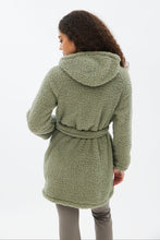 Hooded Sherpa Belted Robe thumbnail 13
