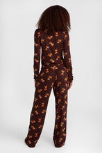 Ensemble haut henley à manches longues et pantalon pyjama à jambe large Super Doux imprimé intégral thumbnail 8