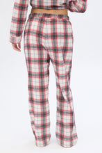 Flannel Plaid Straight Leg Pajama Pants thumbnail 2