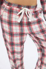 Flannel Plaid Straight Leg Pajama Pants thumbnail 4