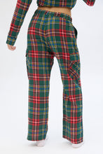 Flannel Plaid Straight Leg Pajama Pants thumbnail 7