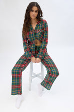 Flannel Plaid Straight Leg Pajama Pants thumbnail 10