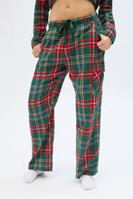 Flannel Plaid Straight Leg Pajama Pants thumbnail 6