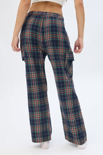 Flannel Plaid Straight Leg Pajama Pants thumbnail 12