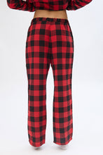 Flannel Plaid Straight Leg Pajama Pants thumbnail 16