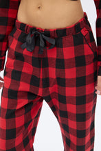 Flannel Plaid Straight Leg Pajama Pants thumbnail 18