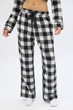 Flannel Plaid Straight Leg Pajama Pants thumbnail 23