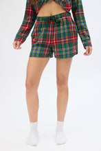 Plaid Flannel Pajama Shorts thumbnail 5