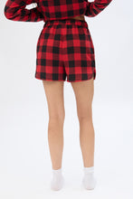 Plaid Flannel Pajama Shorts thumbnail 14