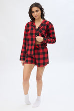 Plaid Flannel Pajama Shorts thumbnail 15